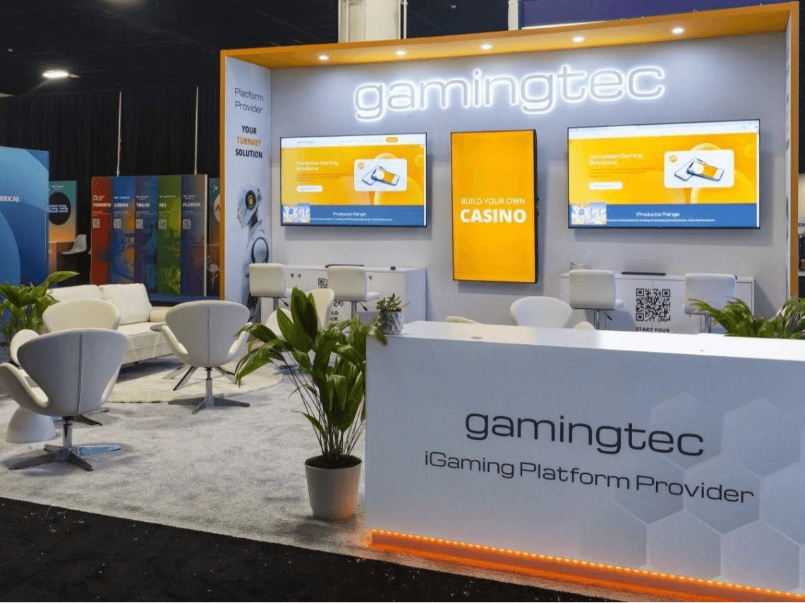gaming tec twenty by twenty custom trade show display