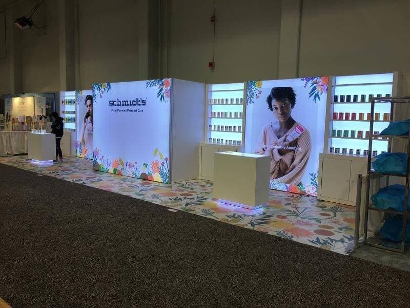 scmidt's ten by thirty custom exhibit display
