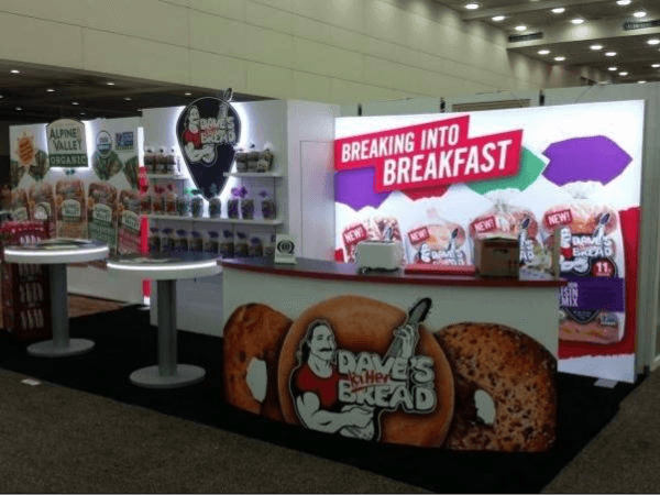 dave's killer bread ten by twenty custom exhibit display